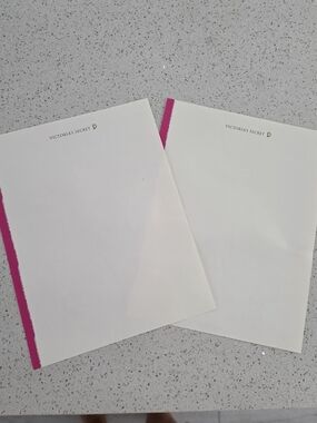 Victoria's Secret White Notepads with Pink Accent